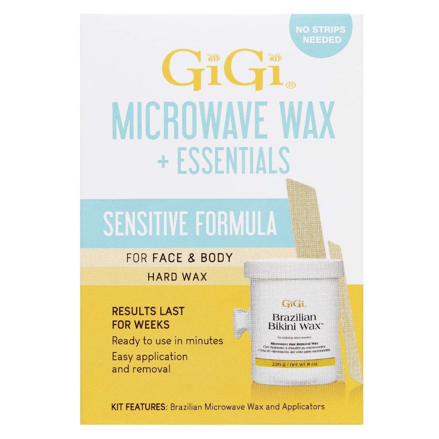 Gigi Sensitive Microwave Wax Essentials Kit