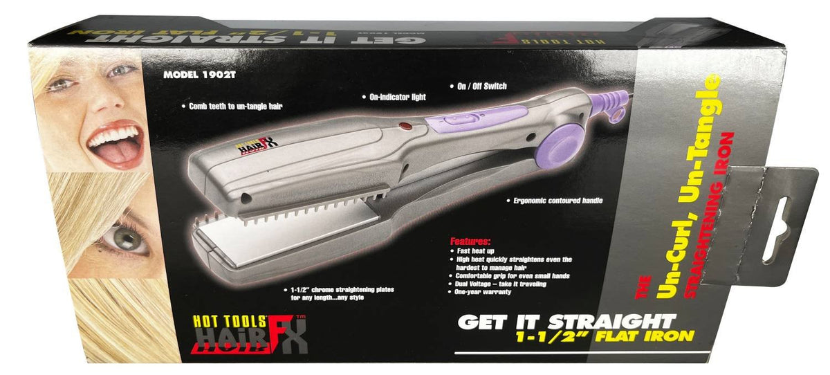 HOT TOOL HAIRFX GET IT STRAIGHT 1-1/2 FLAT IRON