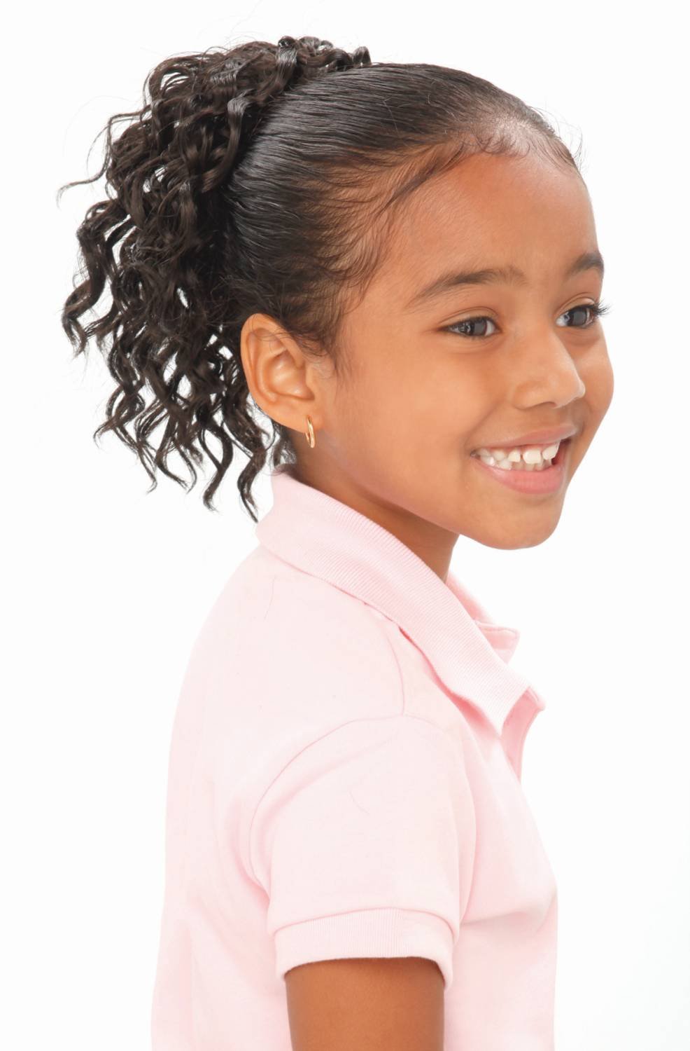 SYNTHETIC PONY TAIL DRAW STRING FOR KIDS JS1209 KIDS DRAW STRING SPIRAL-#1
