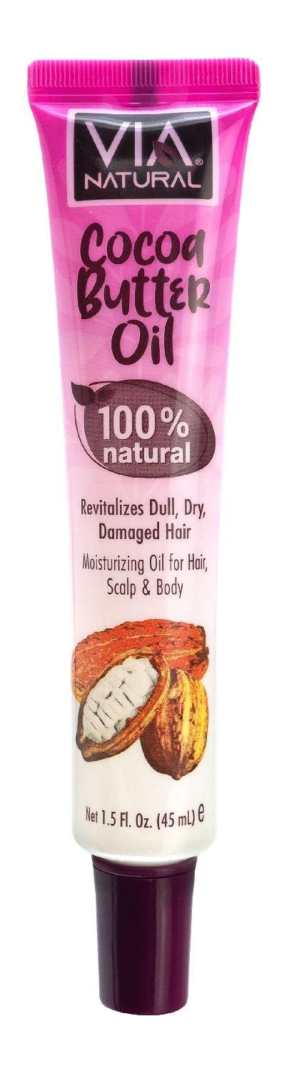 VIA Natural 100 % Natural Oils- Cocoa Butter Oil 1.5 Oz (24)