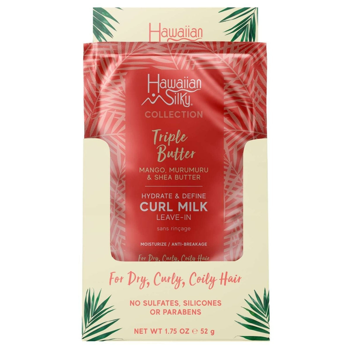 Hawaiian Silky Collection Triple Butter Hydrate Define Curl Milk Leave-In Moisturizer