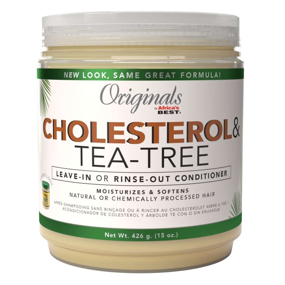 Africas Best Originals Cholesterol Tea-Tree Leave-In Or Rinse-Out Conditioner