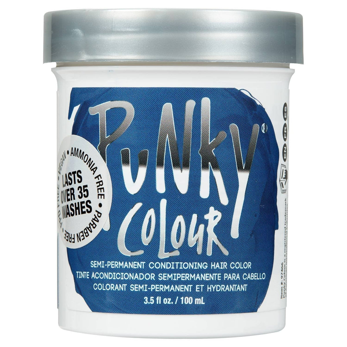 Punky Colour Semi-Permanent Hair Color Midnight Blue