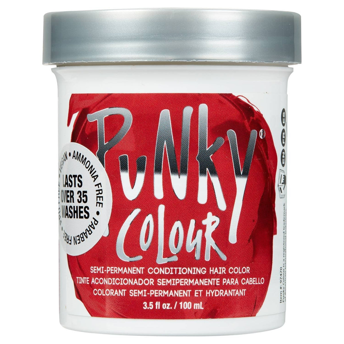 Punky Colour Semi-Permanent Hair Color Vermillon Red