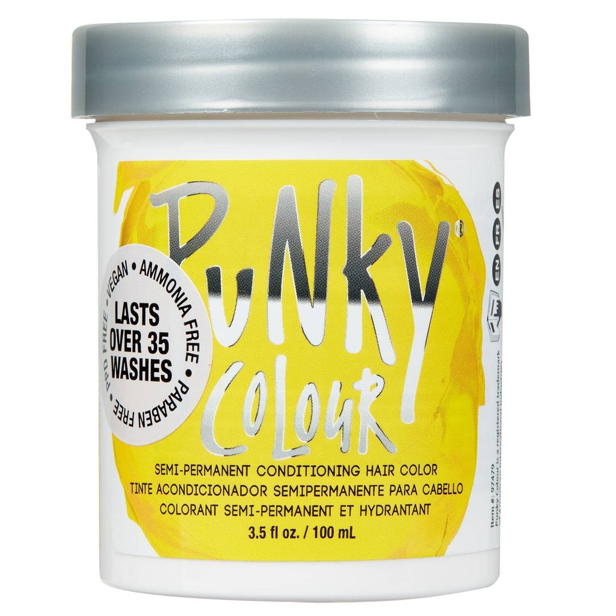 Punky Colour Semi-Permanent Hair Color Bright Yellow