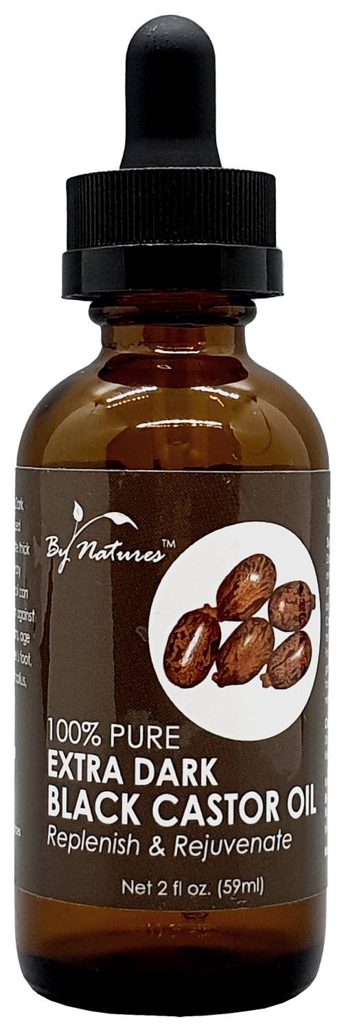 By Natures 100% Pure Extra Dark Black Castor Oil
