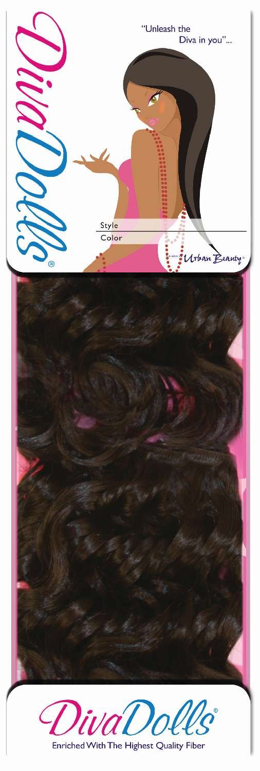 SYNTHETIC WEAVING HAIR DIVA DOLLS DD117 NEW YORK CURL COLOR-#2