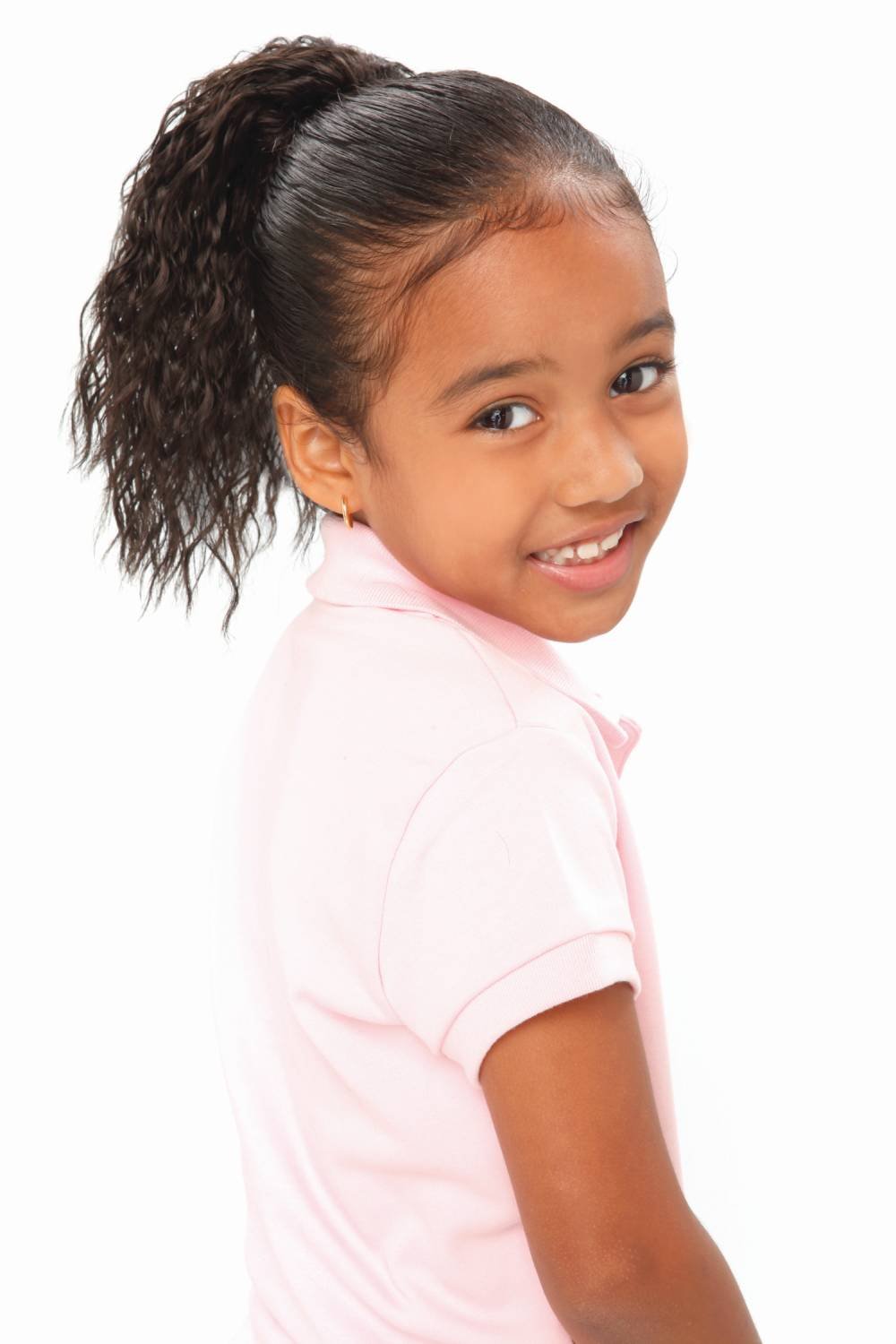 SYNTHETIC PONY TAIL DRAW STRING FOR KIDS JS1217 KIDS DRAW STRING SPANISH-#1B