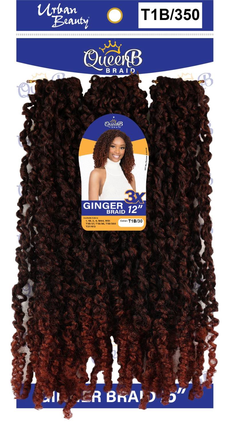 SYN GINGER CURL BRAID 12-T1B/350