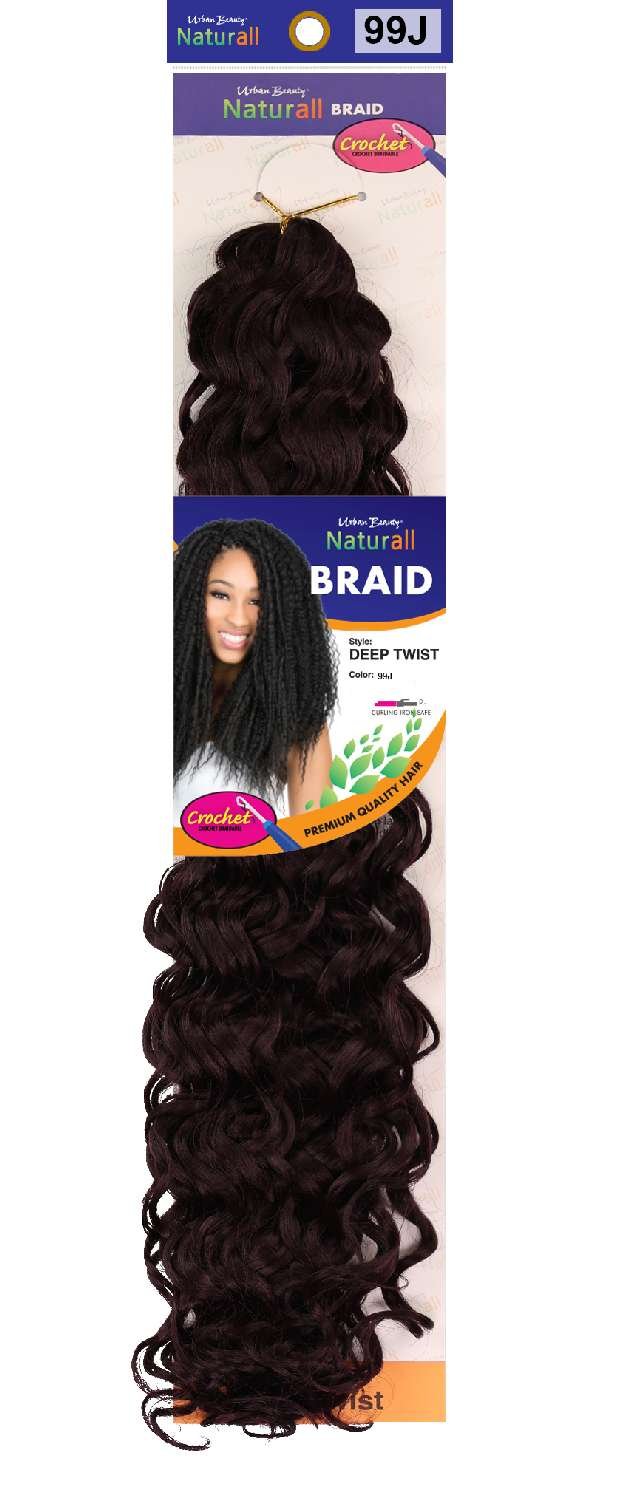 SYNTHETIC NATURALL CROCHET BRAID  DEEP TWIST COLOR-#99J