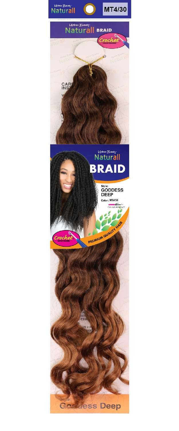 SYNTHETIC NATURALL CROCHET BRAID  GODDESS DEEP COLOR-MT4/30