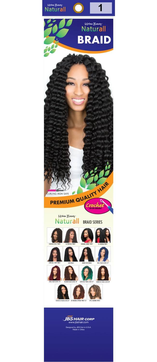 SYNTHETIC NATURALL CROCHET BRAID  GODDESS DEEP COLOR-#99J