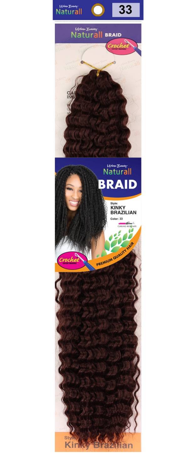 SYNTHETIC NATURALL CROCHET BRAID  KINKY BRAZIL COLOR-#33