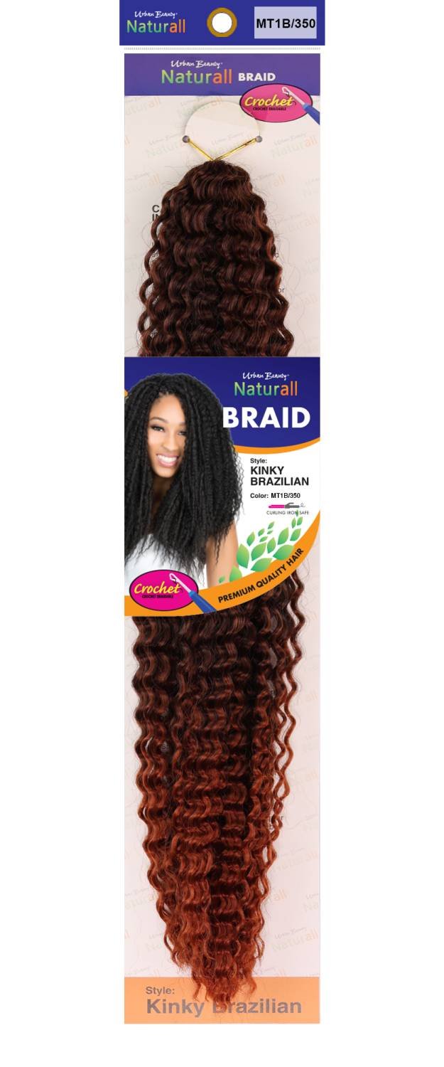 SYNTHETIC NATURALL CROCHET BRAID  KINKY BRAZIL COLOR-MT1B/350