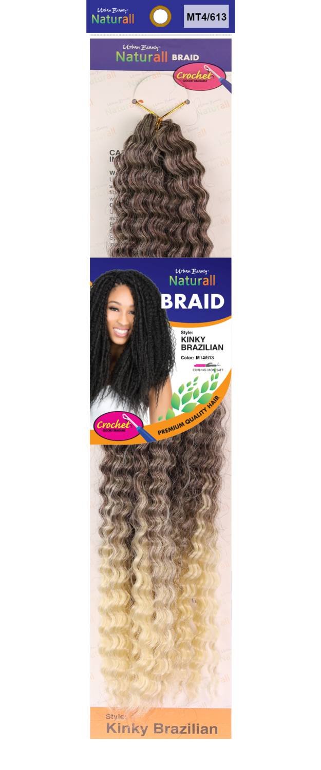 SYNTHETIC NATURALL CROCHET BRAID  KINKY BRAZIL COLOR-MT4/613