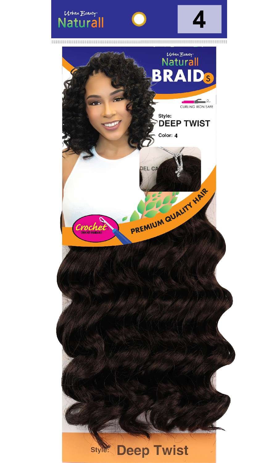 SYNTHETIC NATURALL SHORT CRECHET BRAID DEEP TWIST-#4