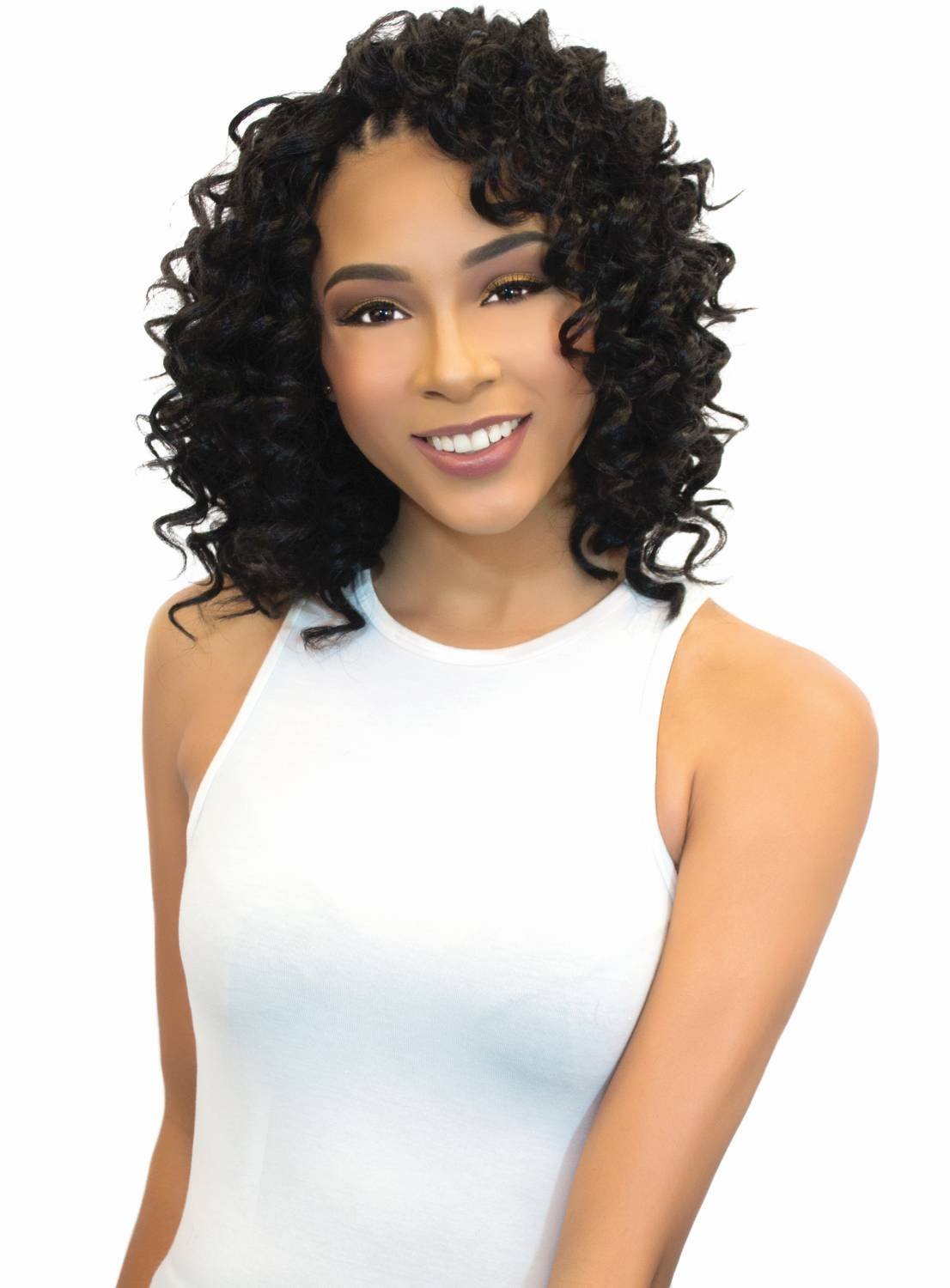 SYNTHETIC NATURALL SHORT CRECHET BRAID DEEP TWIST-P1B/BURGUNDY