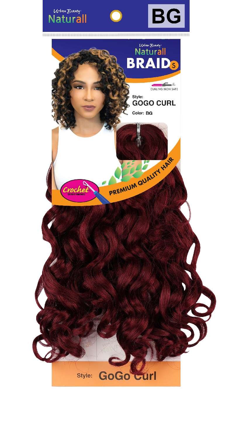 SYNTHETIC NATURALL SHORT CRECHET BRAID GOGO/C-#BURGUNDY