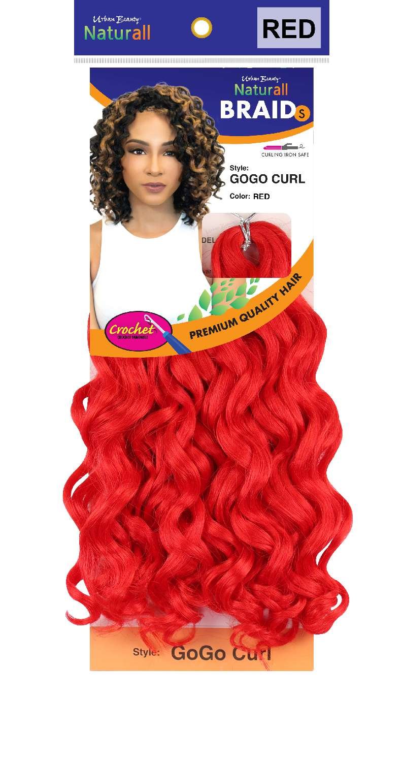 SYNTHETIC NATURALL SHORT CRECHET BRAID GOGO/C-#RED