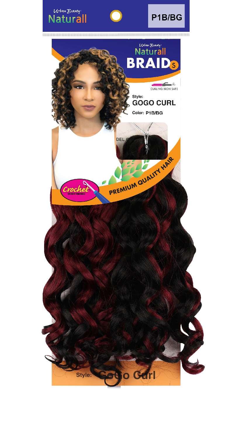 SYNTHETIC NATURALL SHORT CRECHET BRAID GOGO/C-P1B/BURGUNDY