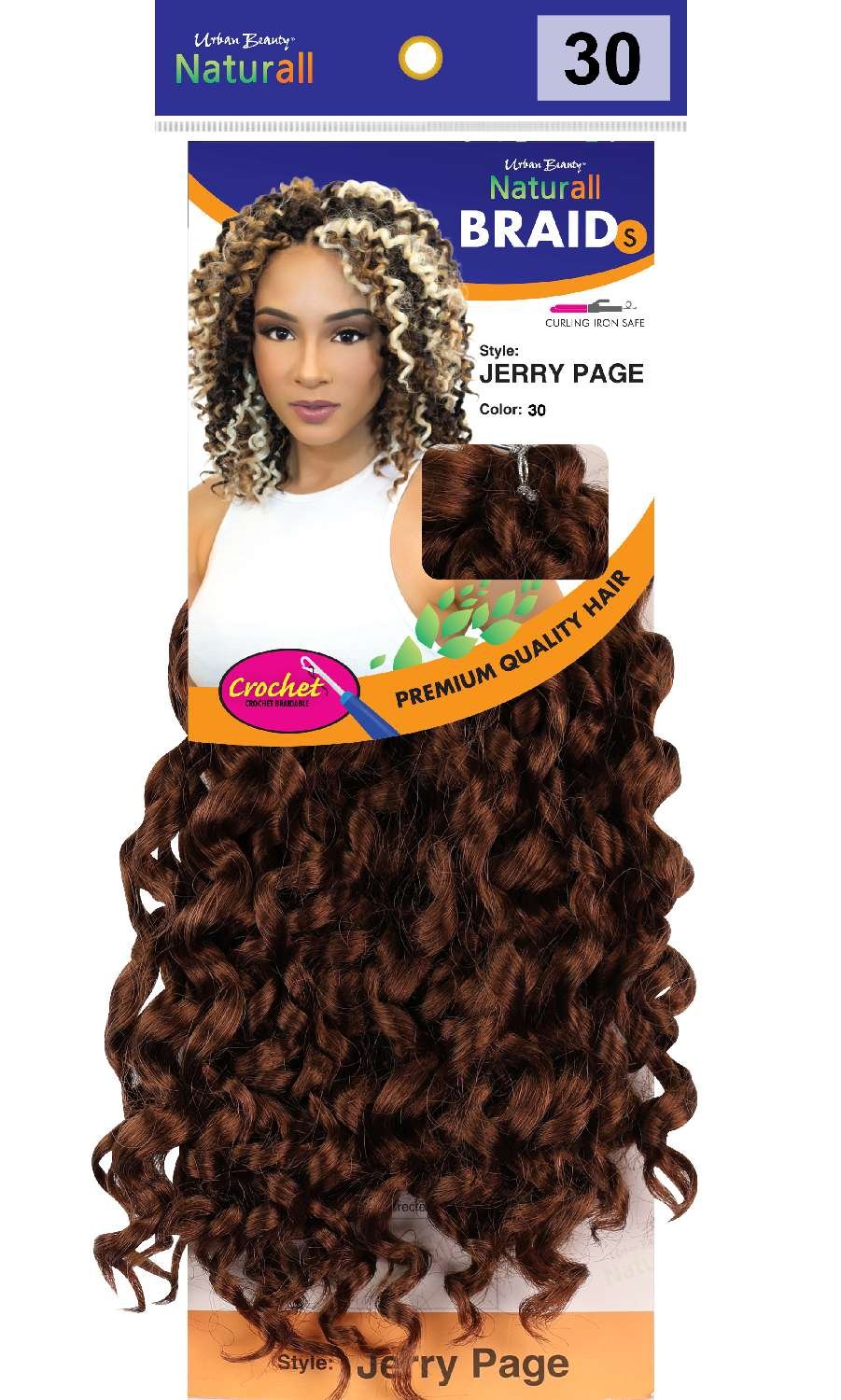 SYNTHETIC NATURALL SHORT CRECHET BRAID JERRY PAGE-#30