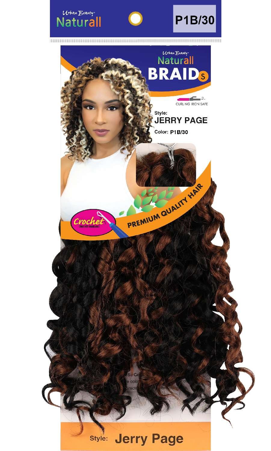 SYNTHETIC NATURALL SHORT CRECHET BRAID JERRY PAGE-P1B/30