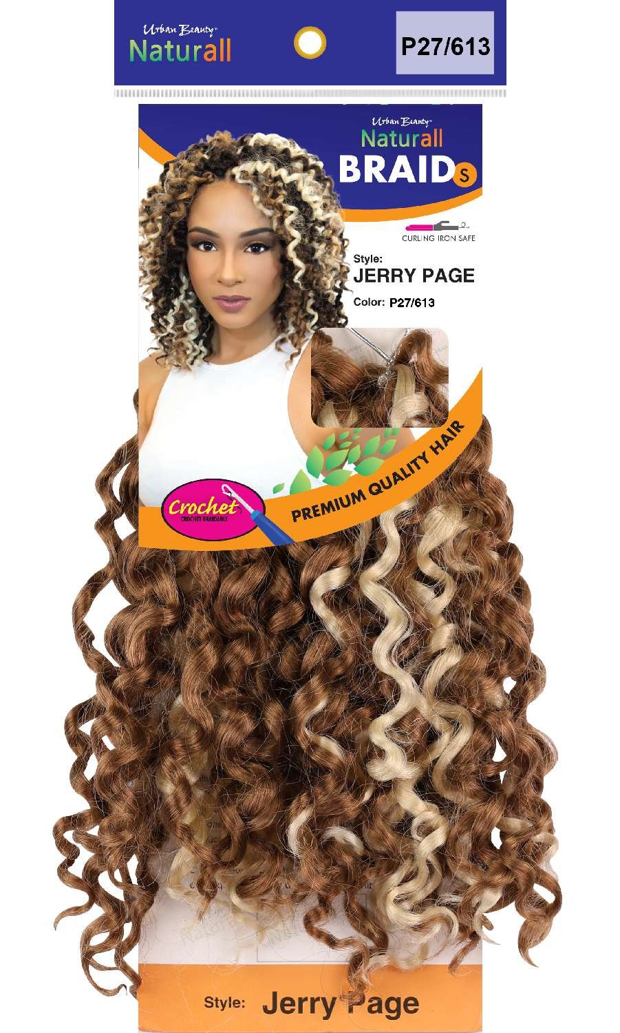 SYNTHETIC NATURALL SHORT CRECHET BRAID JERRY PAGE-P27/613